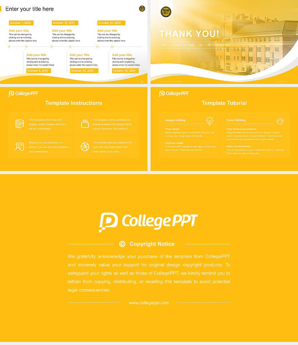 Virginia Commonwealth University Lecture Sharing and Networking Event PPT Template16:9 ratio PPT effect preview image4