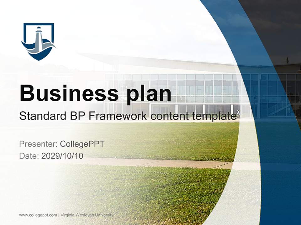 Virginia Wesleyan University Competition/Entrepreneurship Contest PPT Template4:3 ratio PPT effect preview image9