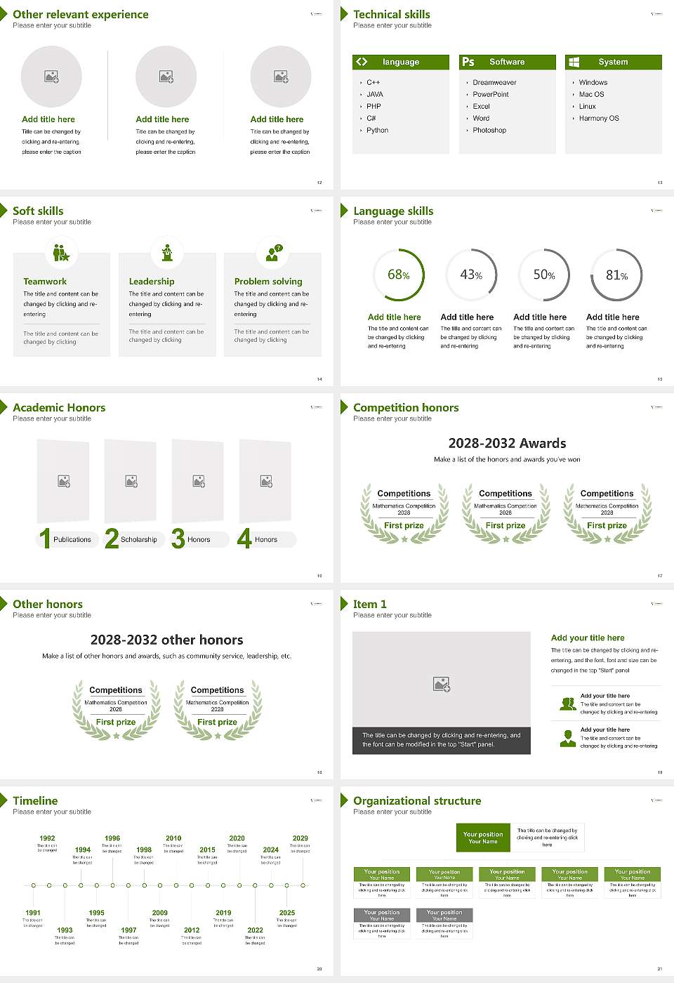 Vermont Law School Resume PPT Template16:9 ratio PPT effect preview image3