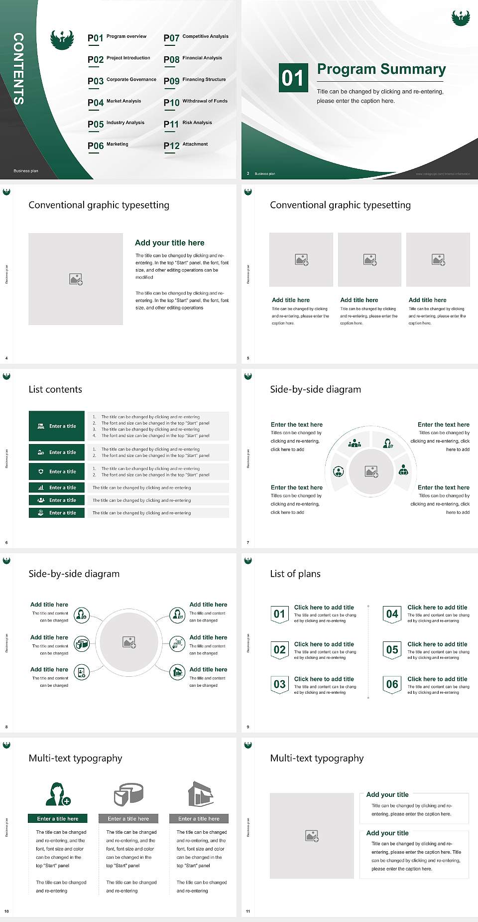 University of Wisconsin-Green Bay Competition/Entrepreneurship Contest PPT Template4:3 ratio PPT effect preview image2