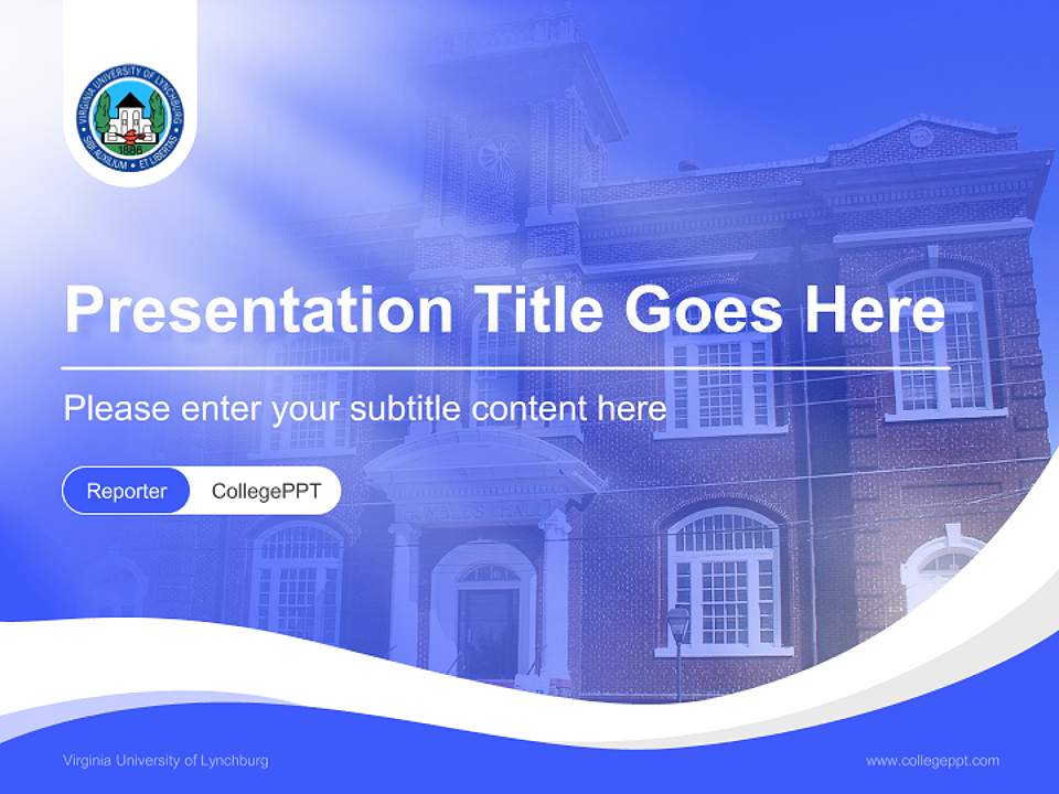 Virginia University of Lynchburg Lecture Sharing and Networking Event PPT Template4:3 ratio PPT effect preview image4