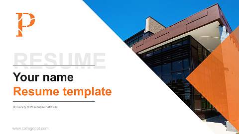 University of Wisconsin-Platteville Resume PPT Template