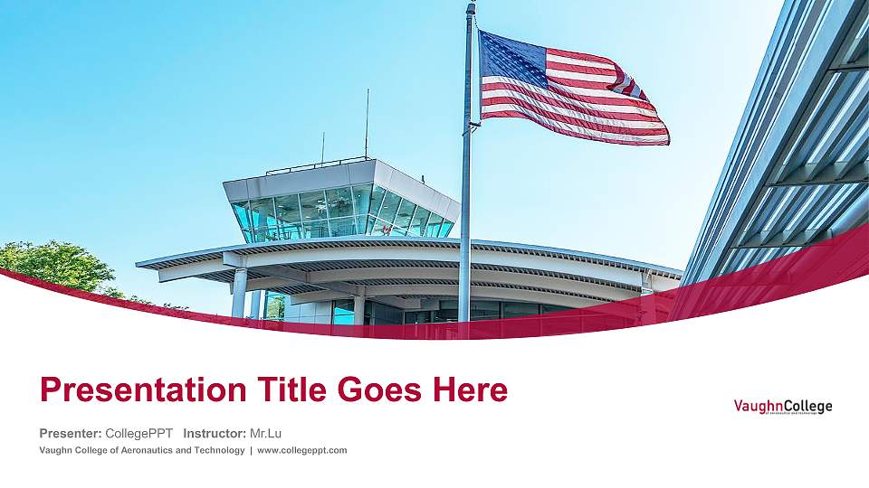 Vaughn College of Aeronautics and Technology Course/Courseware Creation PPT Template16:9 ratio PPT effect preview image