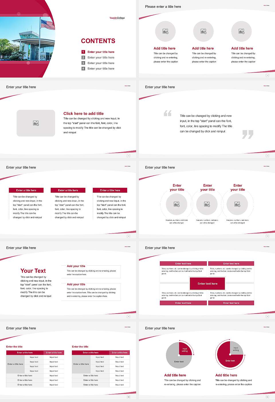 Vaughn College of Aeronautics and Technology Course/Courseware Creation PPT Template16:9 ratio PPT effect preview image2
