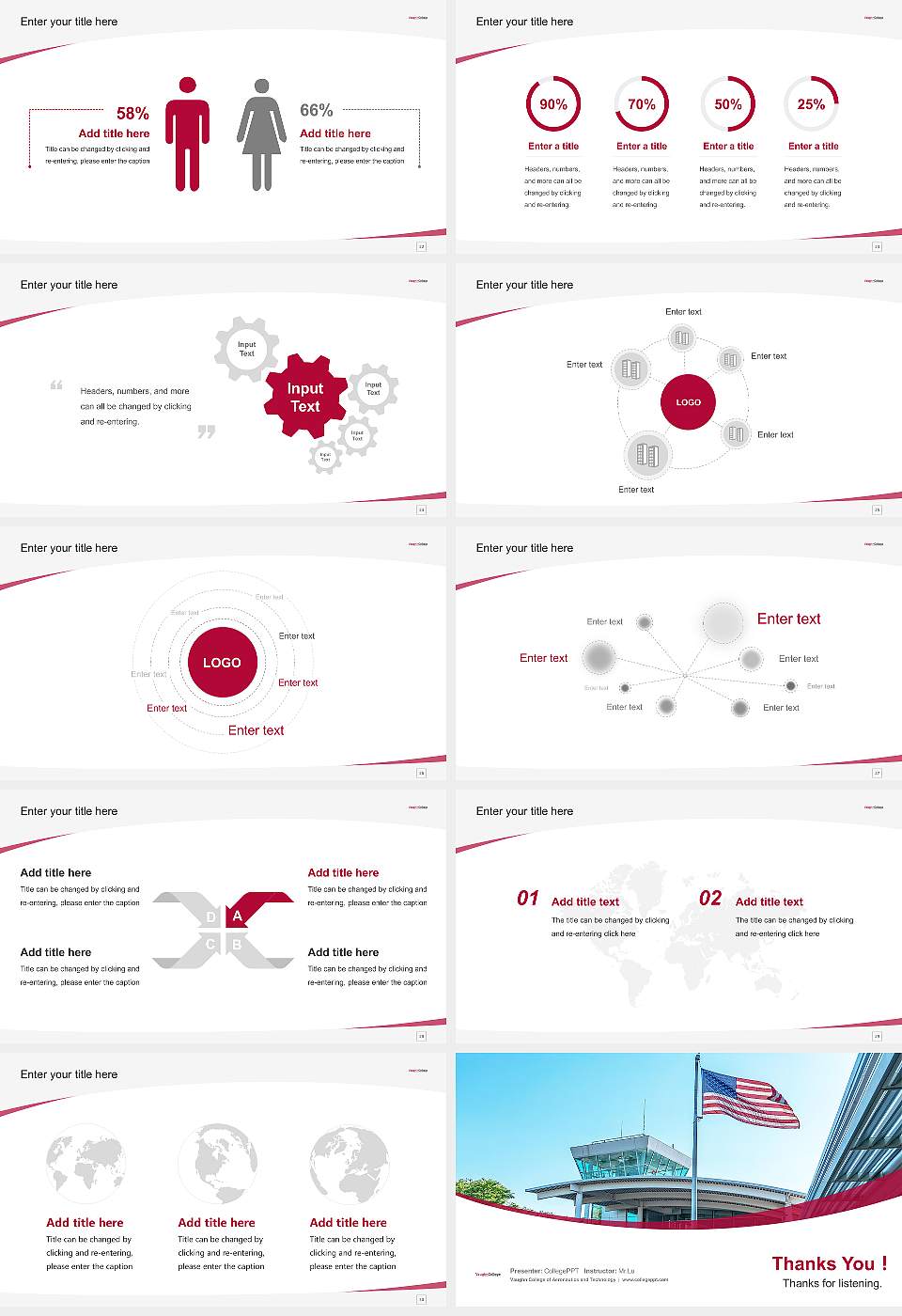 Vaughn College of Aeronautics and Technology Course/Courseware Creation PPT Template16:9 ratio PPT effect preview image4
