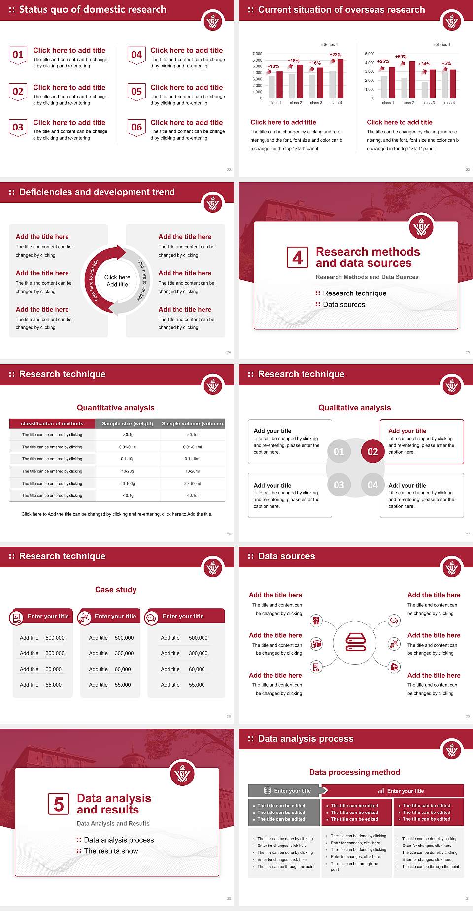 Viterbo University Graduation Thesis Defense PPT Template4:3 ratio PPT effect preview image4