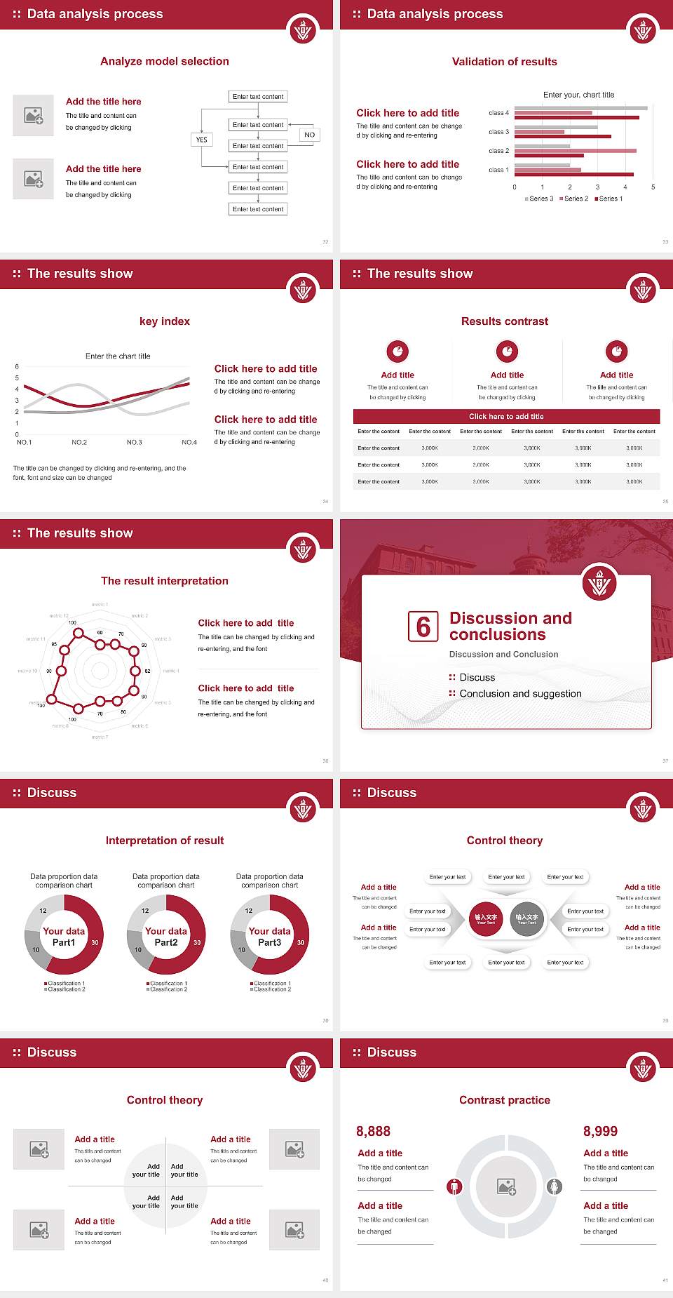 Viterbo University Graduation Thesis Defense PPT Template4:3 ratio PPT effect preview image5