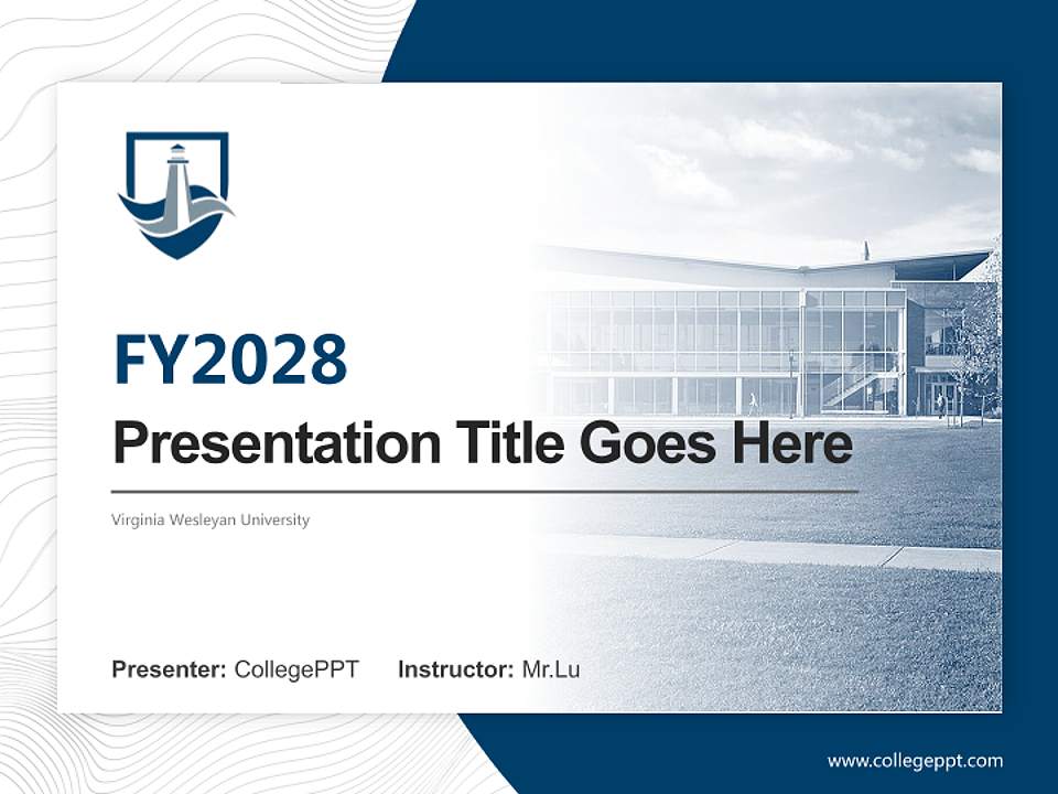Virginia Wesleyan University Academic Presentation/Research Findings Report PPT Template4:3 ratio PPT effect preview image5