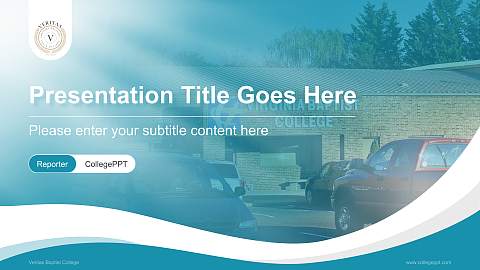 Veritas Baptist College Lecture Sharing and Networking Event PPT Template