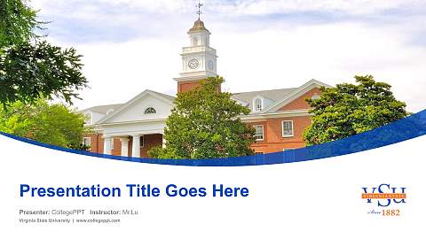Virginia State University Course/Courseware Creation PPT Template