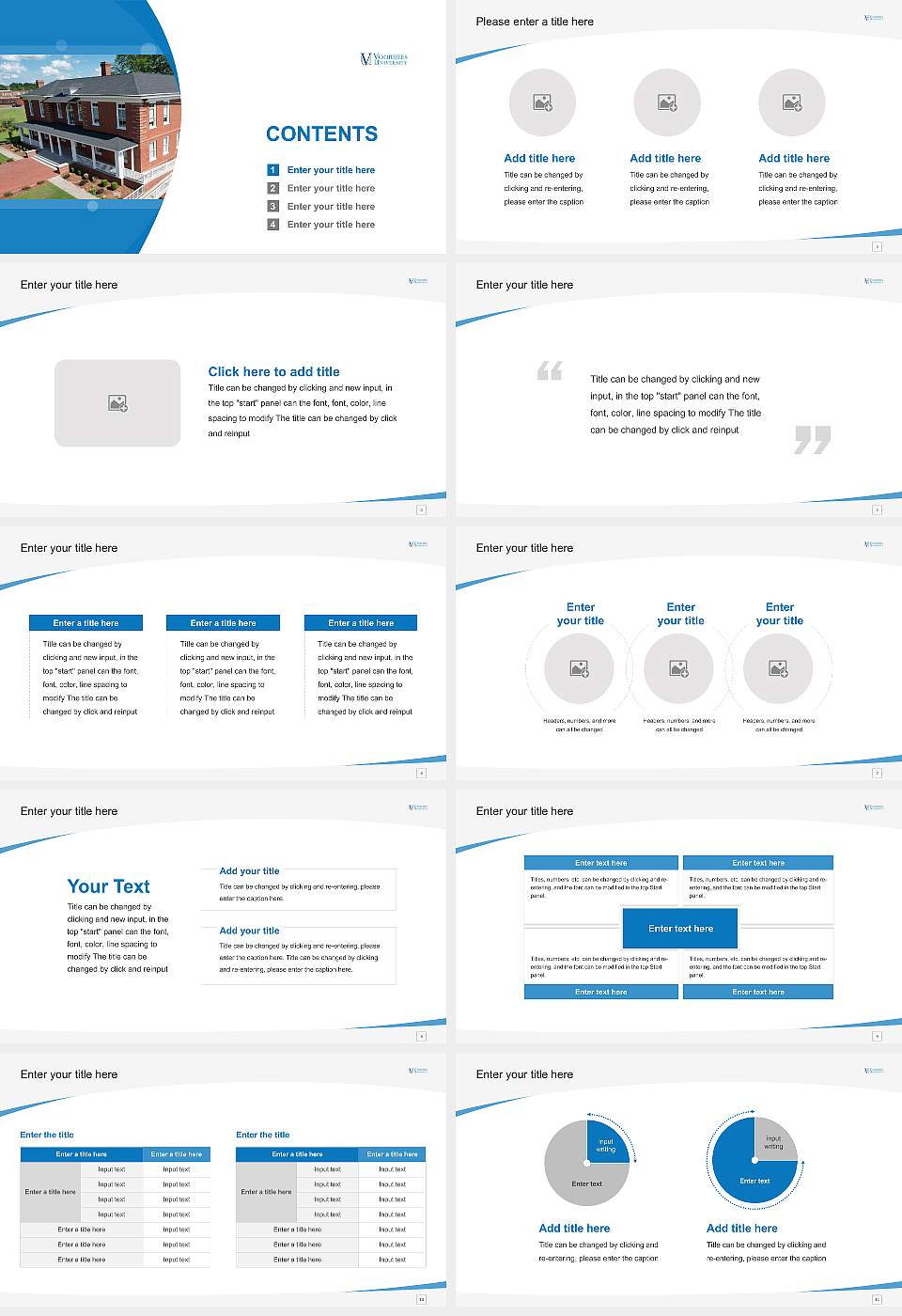 Voorhees College Course/Courseware Creation PPT Template16:9 ratio PPT effect preview image2