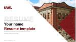 University of Wisconsin-La Crosse Resume PPT Template