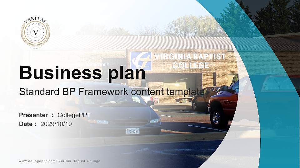 Veritas Baptist College Competition/Entrepreneurship Contest PPT Template16:9 ratio PPT effect preview image
