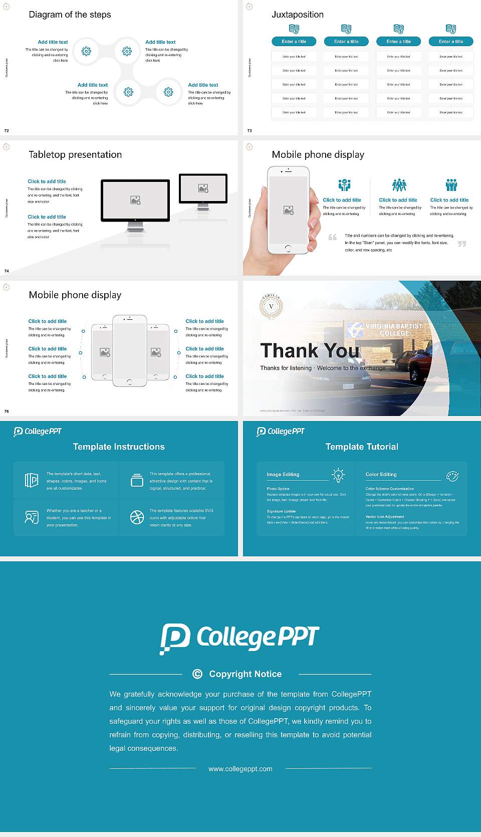 Veritas Baptist College Competition/Entrepreneurship Contest PPT Template16:9 ratio PPT effect preview image9