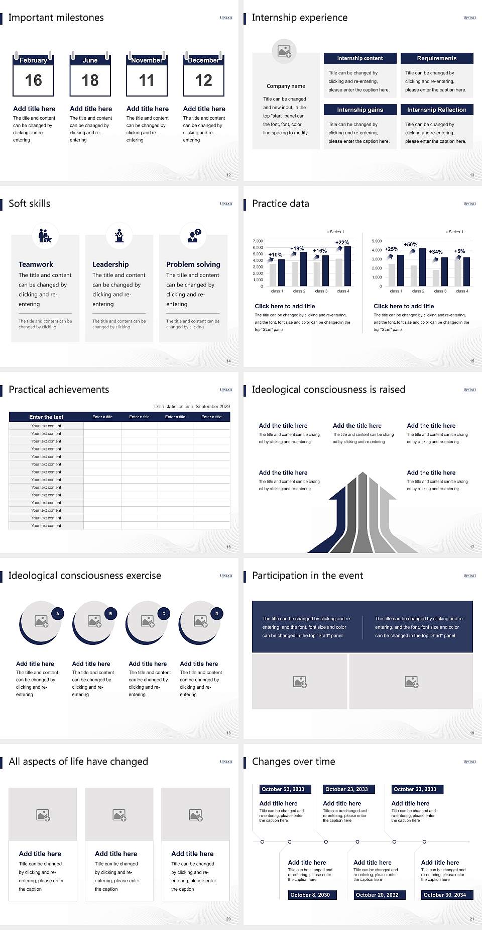 Upstate Medical University National Scholarship Defense PPT Template4:3 ratio PPT effect preview image3