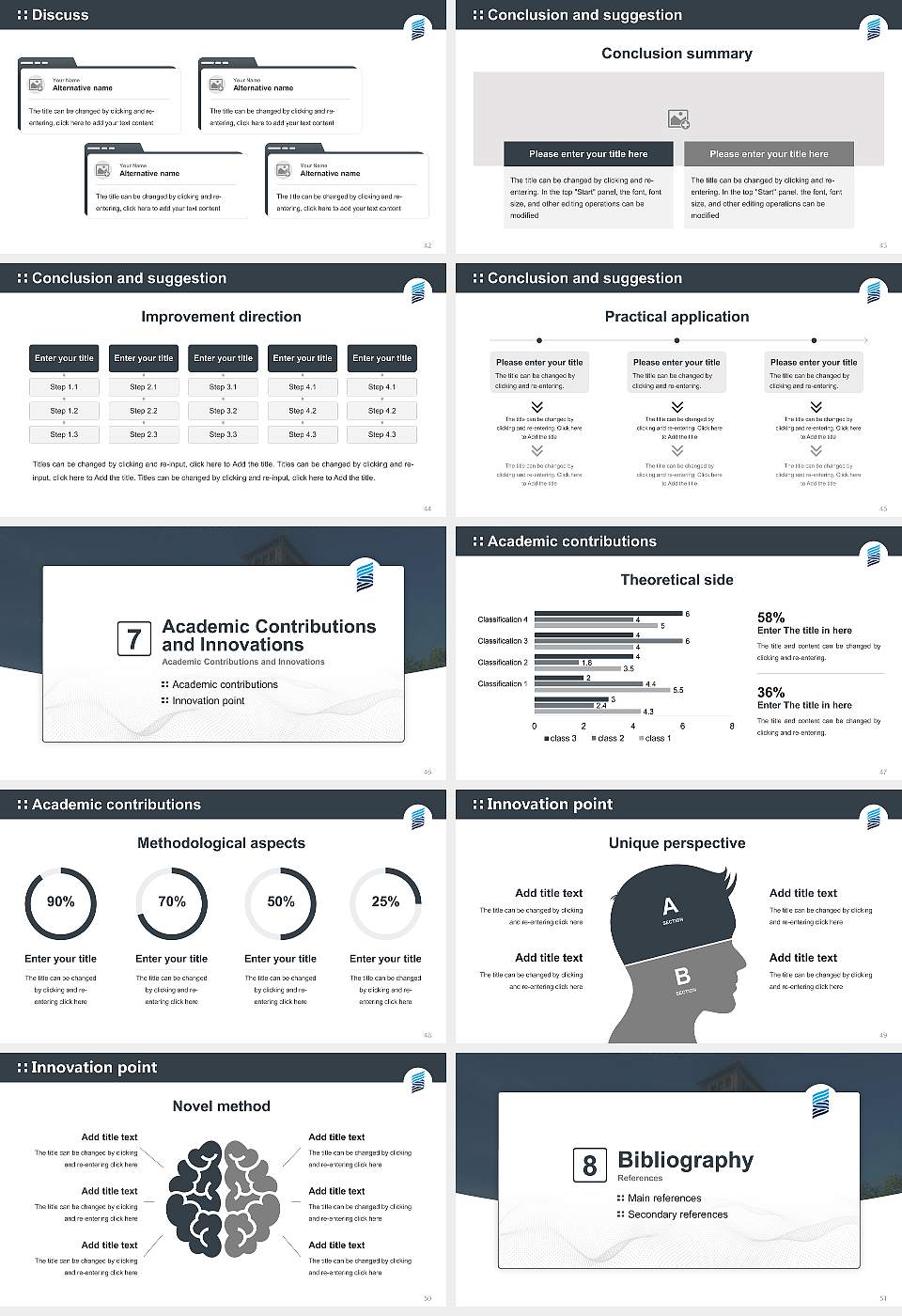 University of Wisconsin-Stout Graduation Thesis Defense PPT Template16:9 ratio PPT effect preview image6