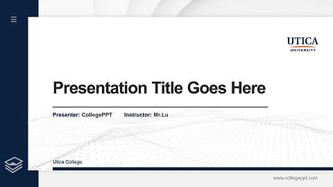 Utica College Thesis Proposal/Graduation Defense PPT Template