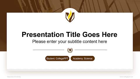 Valparaiso University National Scholarship Defense PPT Template
