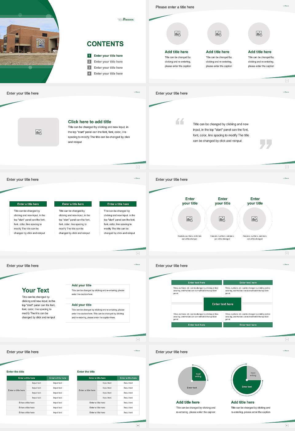 University of Wisconsin-Parkside Course/Courseware Creation PPT Template16:9 ratio PPT effect preview image2