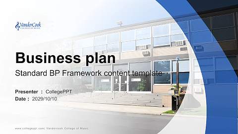 Vandercook College of Music Competition/Entrepreneurship Contest PPT Template