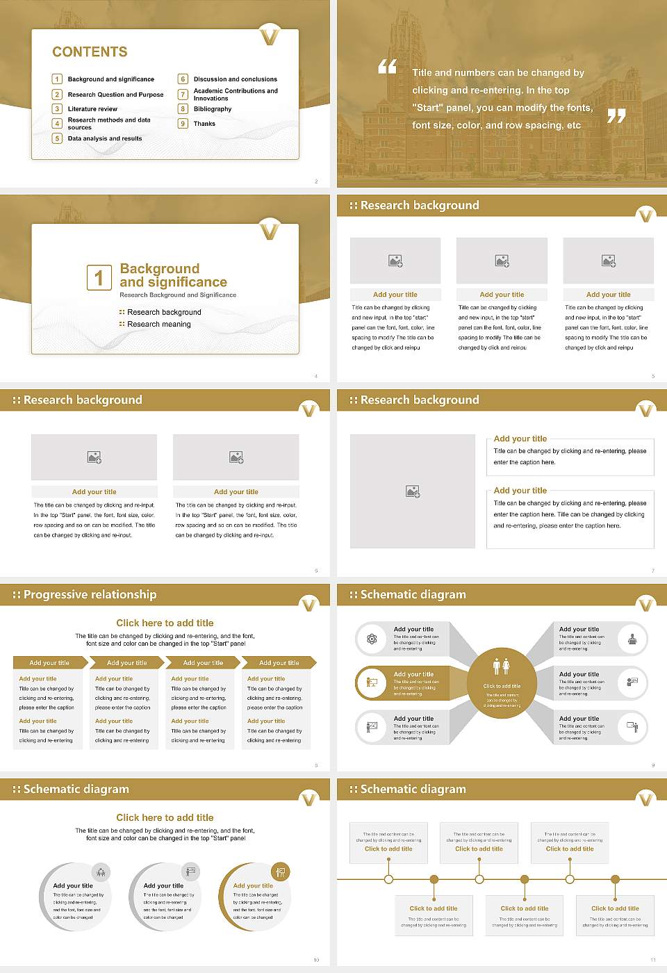 Vanderbilt University Graduation Thesis Defense PPT Template16:9 ratio PPT effect preview image2