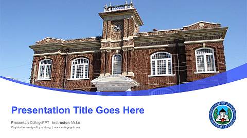 Virginia University of Lynchburg Course/Courseware Creation PPT Template