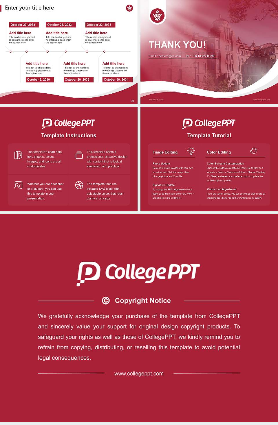 Viterbo University Lecture Sharing and Networking Event PPT Template4:3 ratio PPT effect preview image4