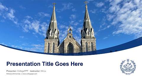 Villanova University Course/Courseware Creation PPT Template