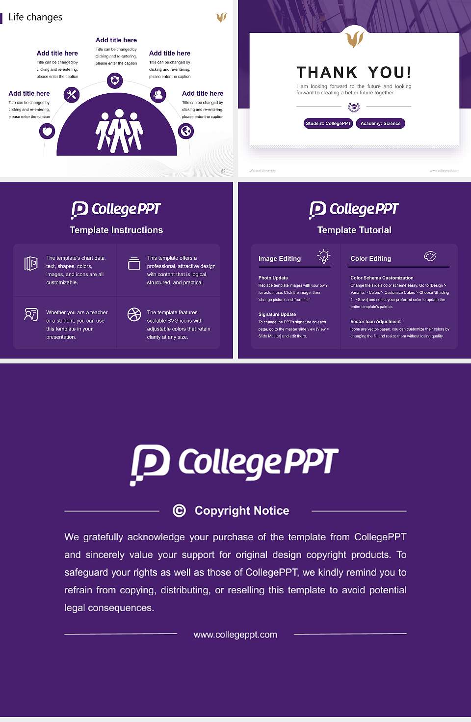 Waldorf University National Scholarship Defense PPT Template4:3 ratio PPT effect preview image4