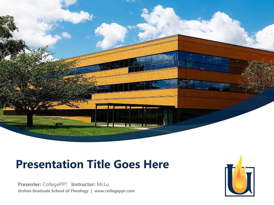 Urshan Graduate School of Theology Course/Courseware Creation PPT Template4:3 ratio PPT effect preview image5