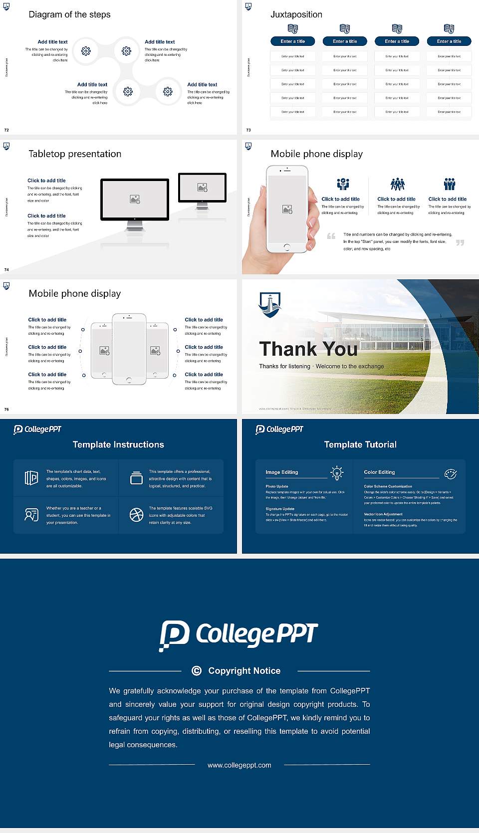 Virginia Wesleyan University Competition/Entrepreneurship Contest PPT Template16:9 ratio PPT effect preview image9