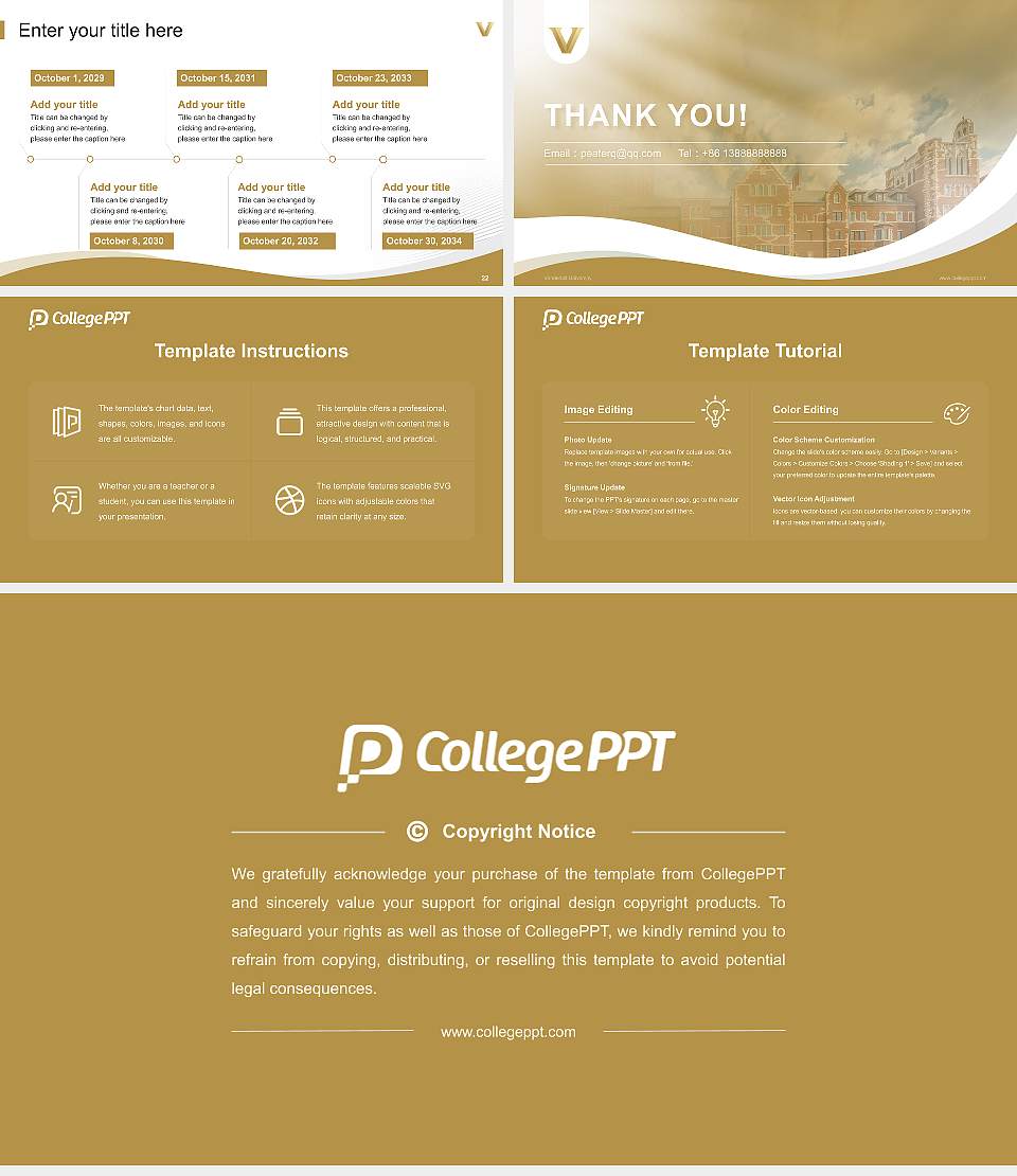 Vanderbilt University Lecture Sharing and Networking Event PPT Template16:9 ratio PPT effect preview image4