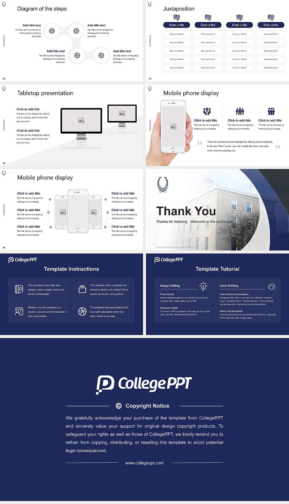 Upper Iowa University Competition/Entrepreneurship Contest PPT Template16:9 ratio PPT effect preview image9