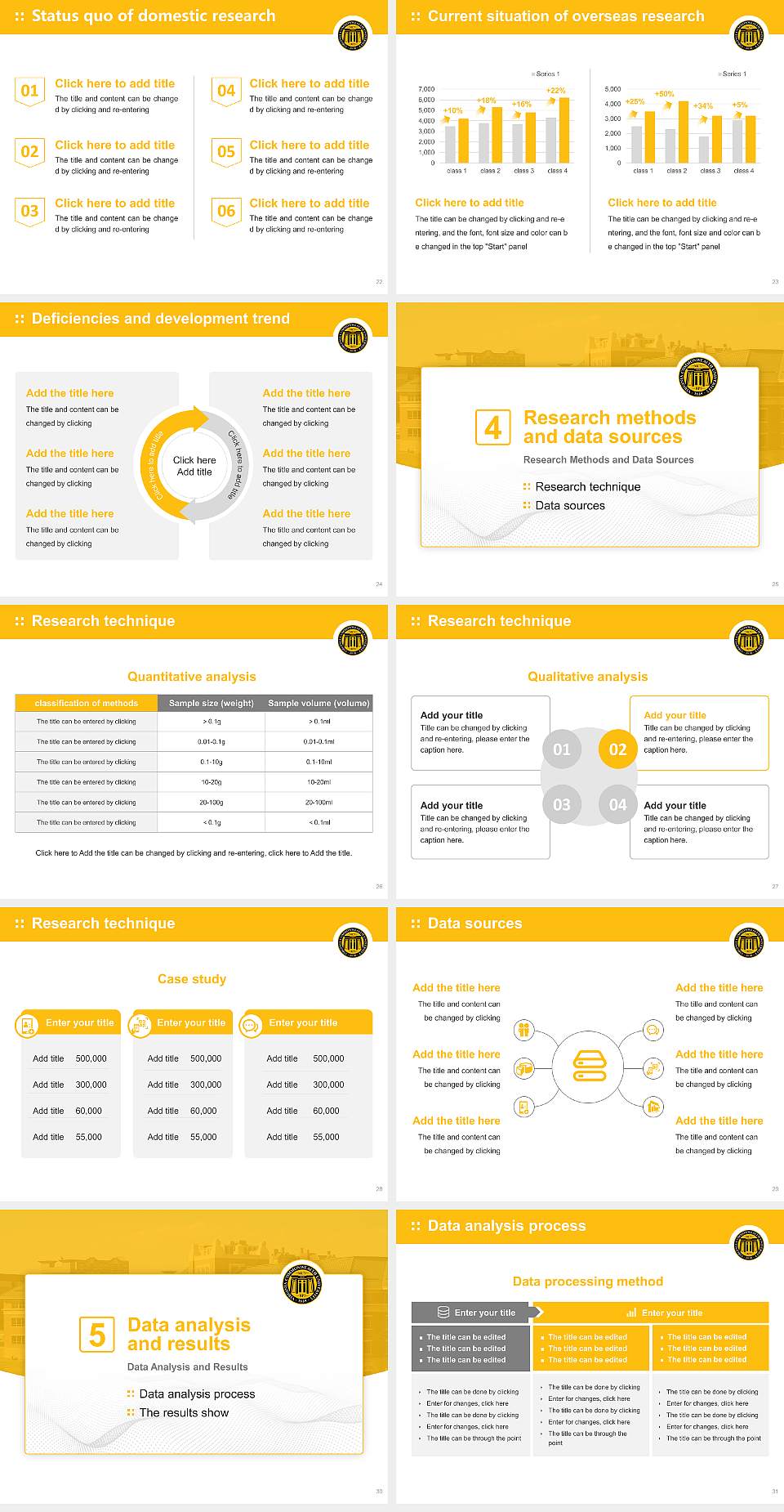 Virginia Commonwealth University Graduation Thesis Defense PPT Template4:3 ratio PPT effect preview image4