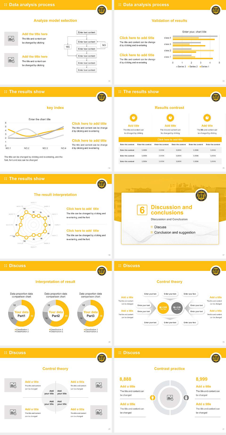 Virginia Commonwealth University Graduation Thesis Defense PPT Template4:3 ratio PPT effect preview image5