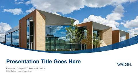 Walsh College Course/Courseware Creation PPT Template