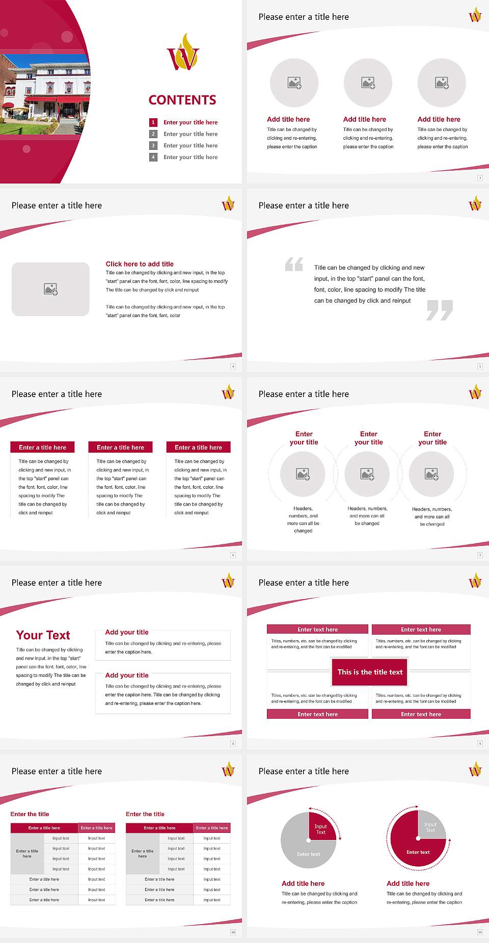 Walnut Hill College Course/Courseware Creation PPT Template4:3 ratio PPT effect preview image2