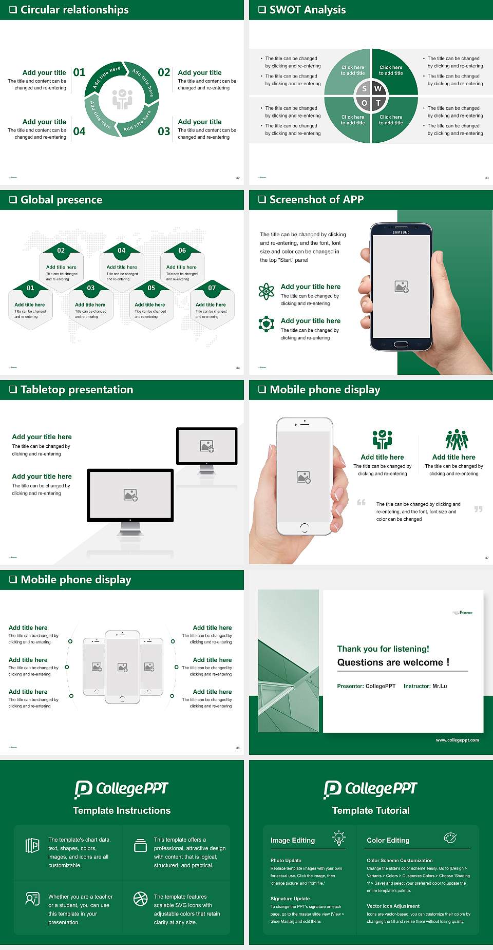 University of Wisconsin-Parkside General Purpose PPT Template4:3 ratio PPT effect preview image5