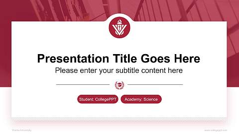 Viterbo University National Scholarship Defense PPT Template