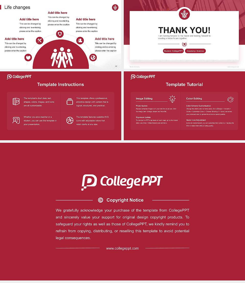 Viterbo University National Scholarship Defense PPT Template16:9 ratio PPT effect preview image4