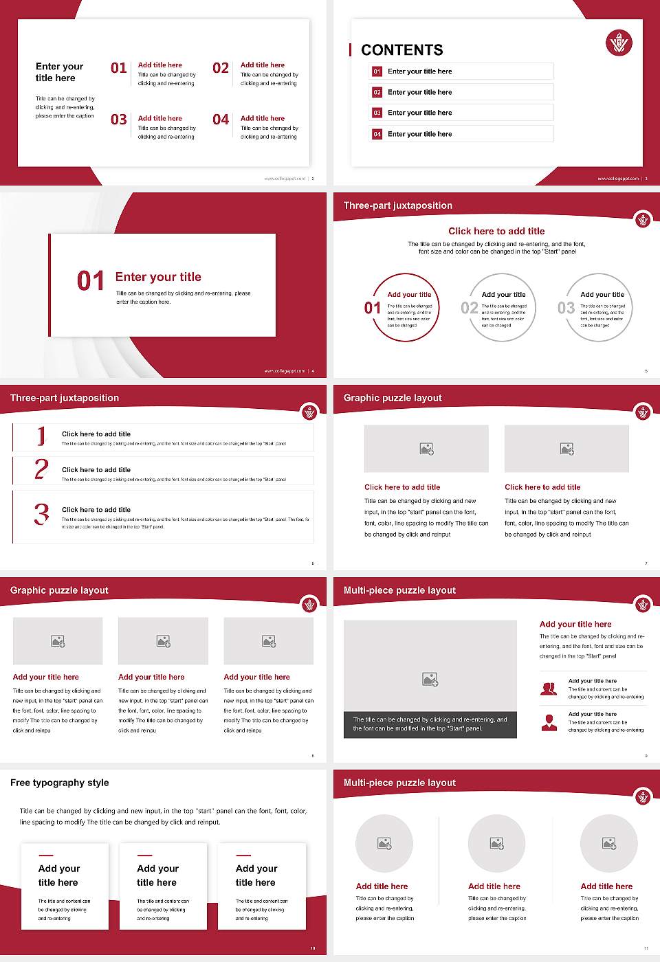 Viterbo University Academic Presentation/Research Findings Report PPT Template16:9 ratio PPT effect preview image2