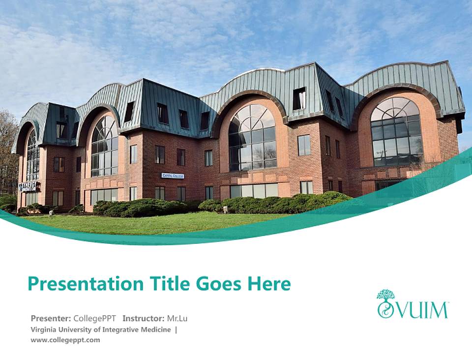 Virginia University of Integrative Medicine Course/Courseware Creation PPT Template4:3 ratio PPT effect preview image5