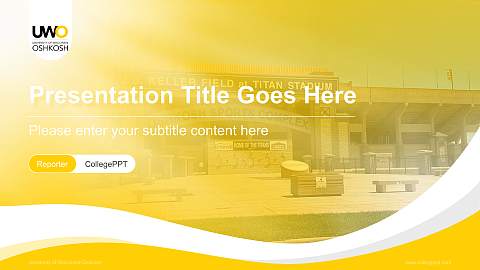 University of Wisconsin-Oshkosh Lecture Sharing and Networking Event PPT Template