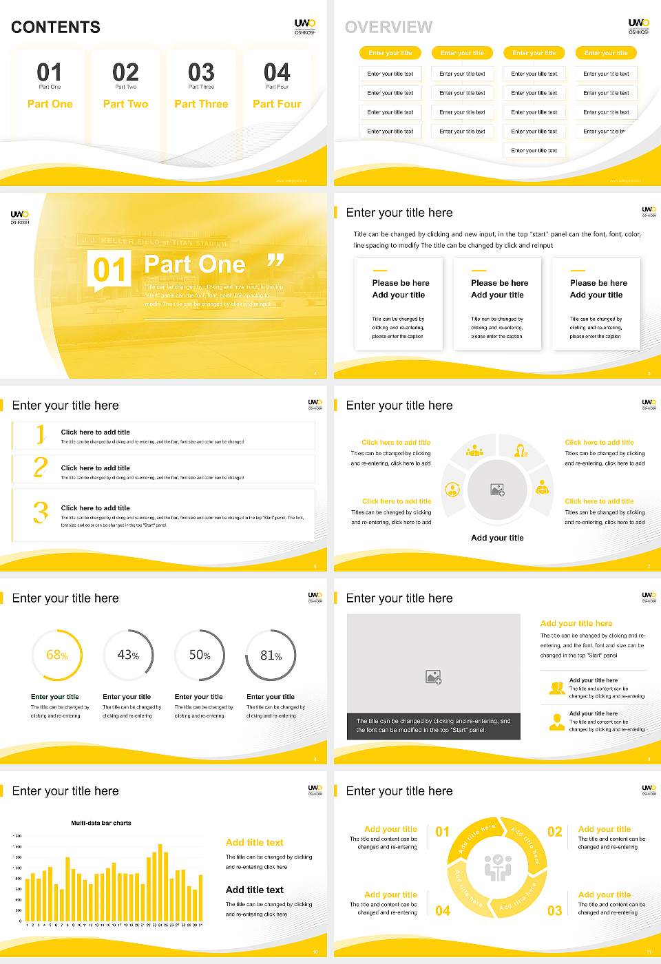 University of Wisconsin-Oshkosh Lecture Sharing and Networking Event PPT Template16:9 ratio PPT effect preview image2