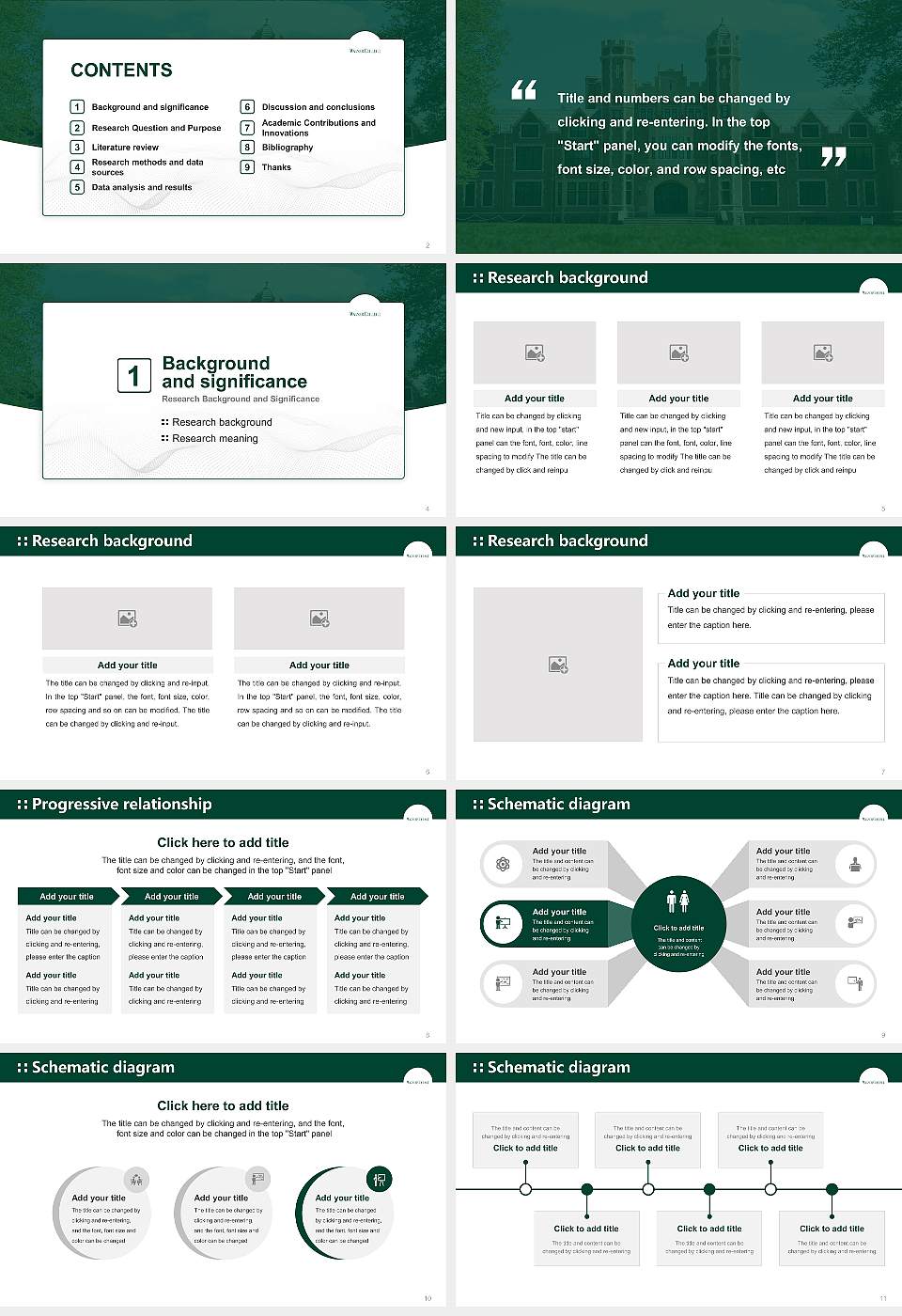 Wagner College Graduation Thesis Defense PPT Template16:9 ratio PPT effect preview image2