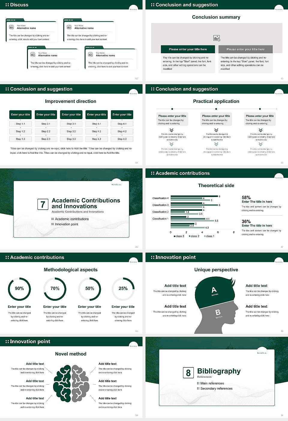 Wagner College Graduation Thesis Defense PPT Template16:9 ratio PPT effect preview image6