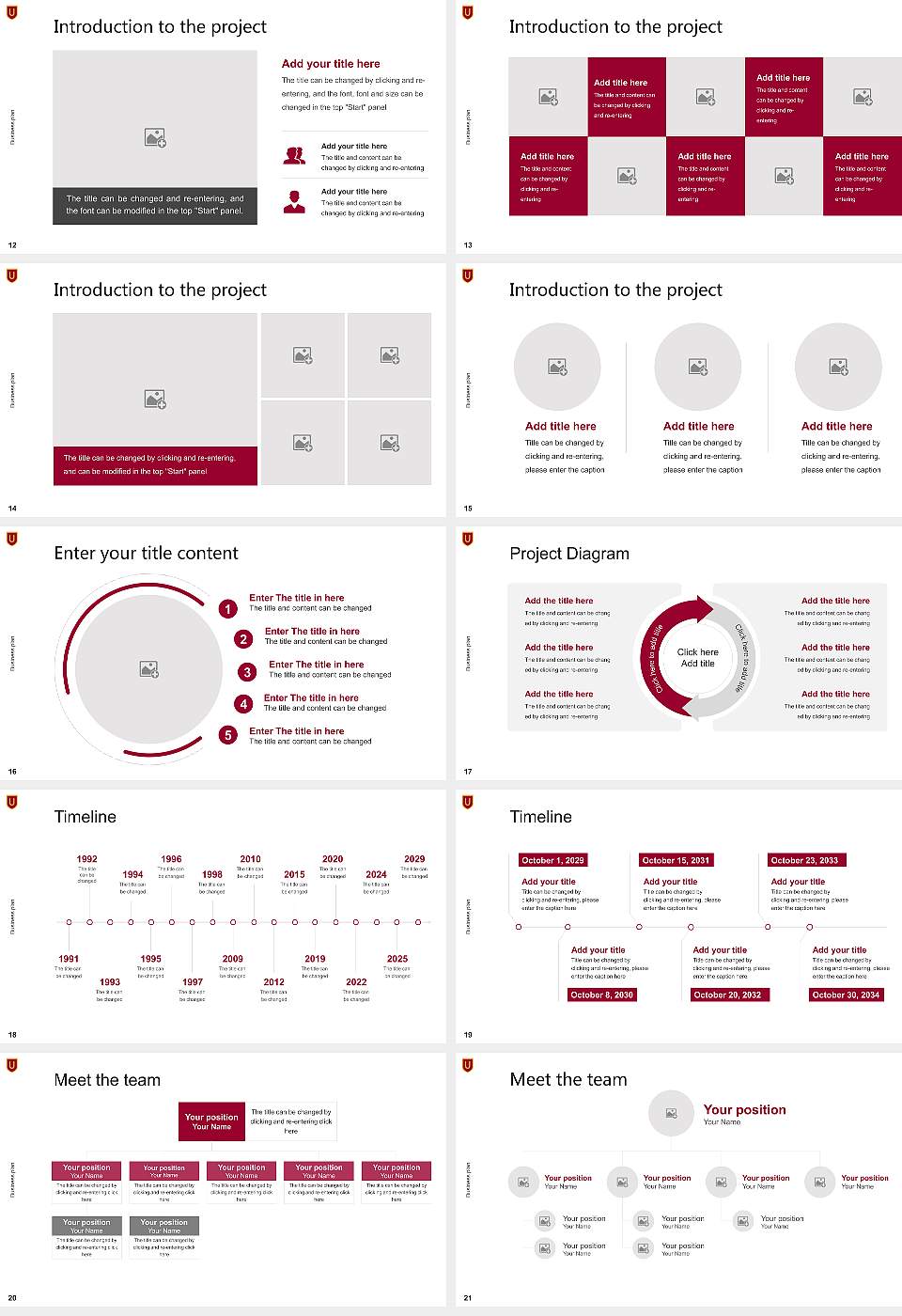 Ursinus College Competition/Entrepreneurship Contest PPT Template16:9 ratio PPT effect preview image3