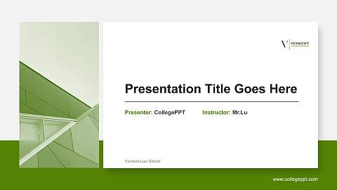 Vermont Law School General Purpose PPT Template