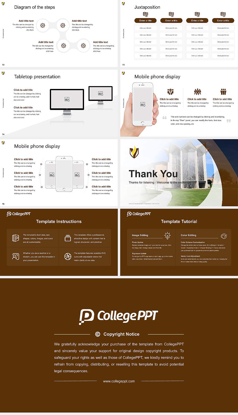 Valparaiso University Competition/Entrepreneurship Contest PPT Template16:9 ratio PPT effect preview image9