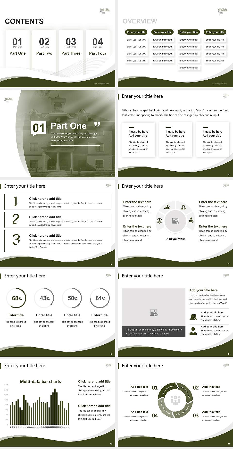 Walla Walla University Lecture Sharing and Networking Event PPT Template4:3 ratio PPT effect preview image2